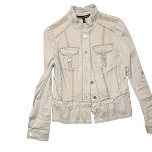 Women's Size 6 Sage Green Military Style Jacket from White House Black Market